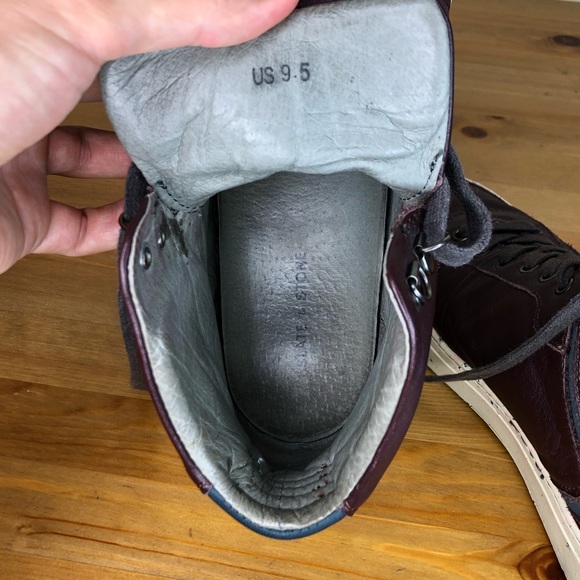 SLATE & STONE SNEAKERS - MAROON - SIZE 9.5 - Picture 7 of 10